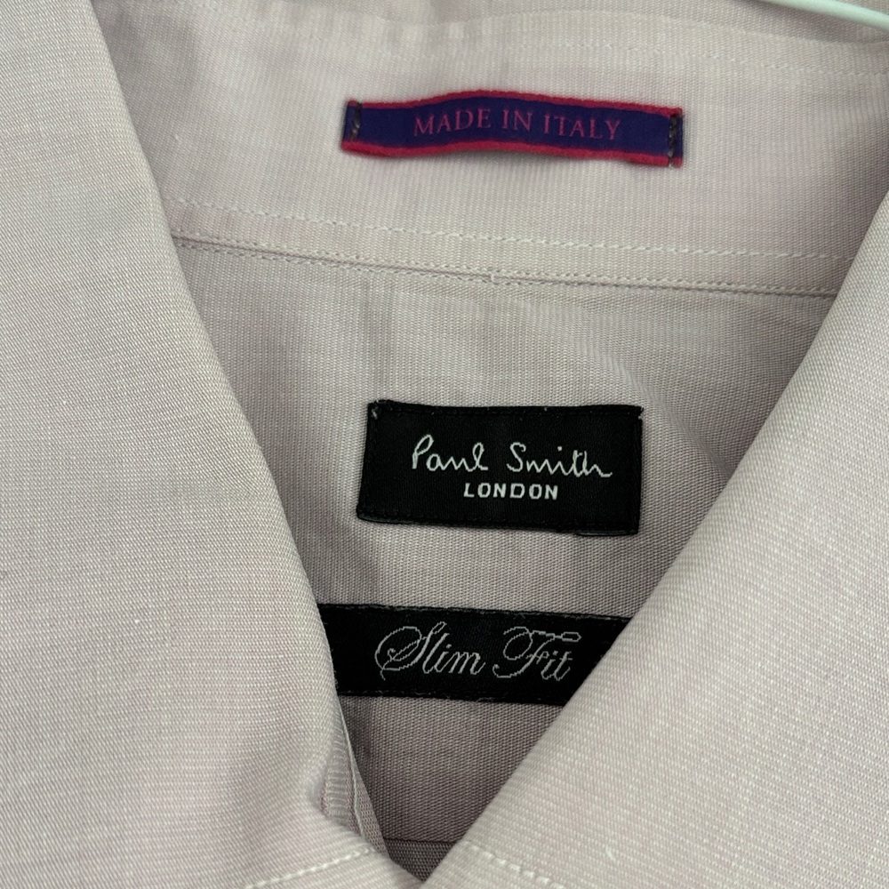Paul Smith Men's Light Gray Slim Fit shirt